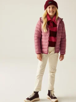 Rose - Regatta Veste déperlante Marizion mi-épaisse à capuche Junior