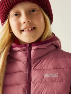 Rose - Regatta Veste déperlante Marizion mi-épaisse à capuche Junior