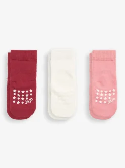 Rose baie - Jojo Maman Bébé Paquet de 3chaussettes très épaisses