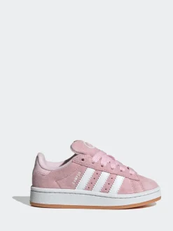 Rose clair - Baskets Adidas Original Campus 00s à lacets élastiques pour enfant