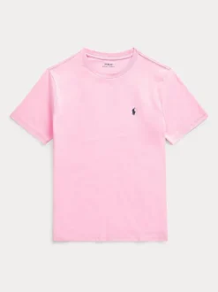 Rose clair - T-shirt Polo Ralph Lauren jersey à manches courtes