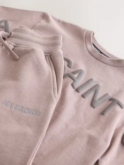 Rose délavé - smALLSAINTS Biggy ensemble t-shirt et short en molleton oversize