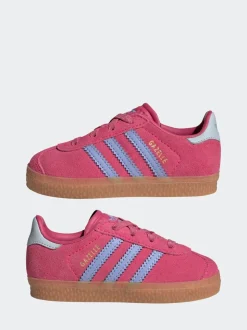 Rose foncé - Adidas Originals Baskets Gazelle Comfort Closure élastiques pour Bébé