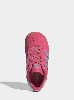 Rose foncé - Adidas Originals Baskets Gazelle Comfort Closure élastiques pour Bébé