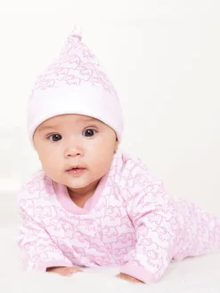 Rose layette - Chapeau bébé JoJo Maman Bébé en coton petit éléphant