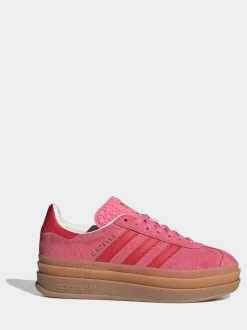 Rose rose - Baskets Adidas Original Gazelle Bold Junior