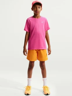 Rose rythème - T-shirt Nike Miler Dri-FIT à manches courtes