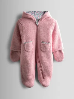 Rose souris - JoJo Maman Bébé Pramsuit douillet en borg Character