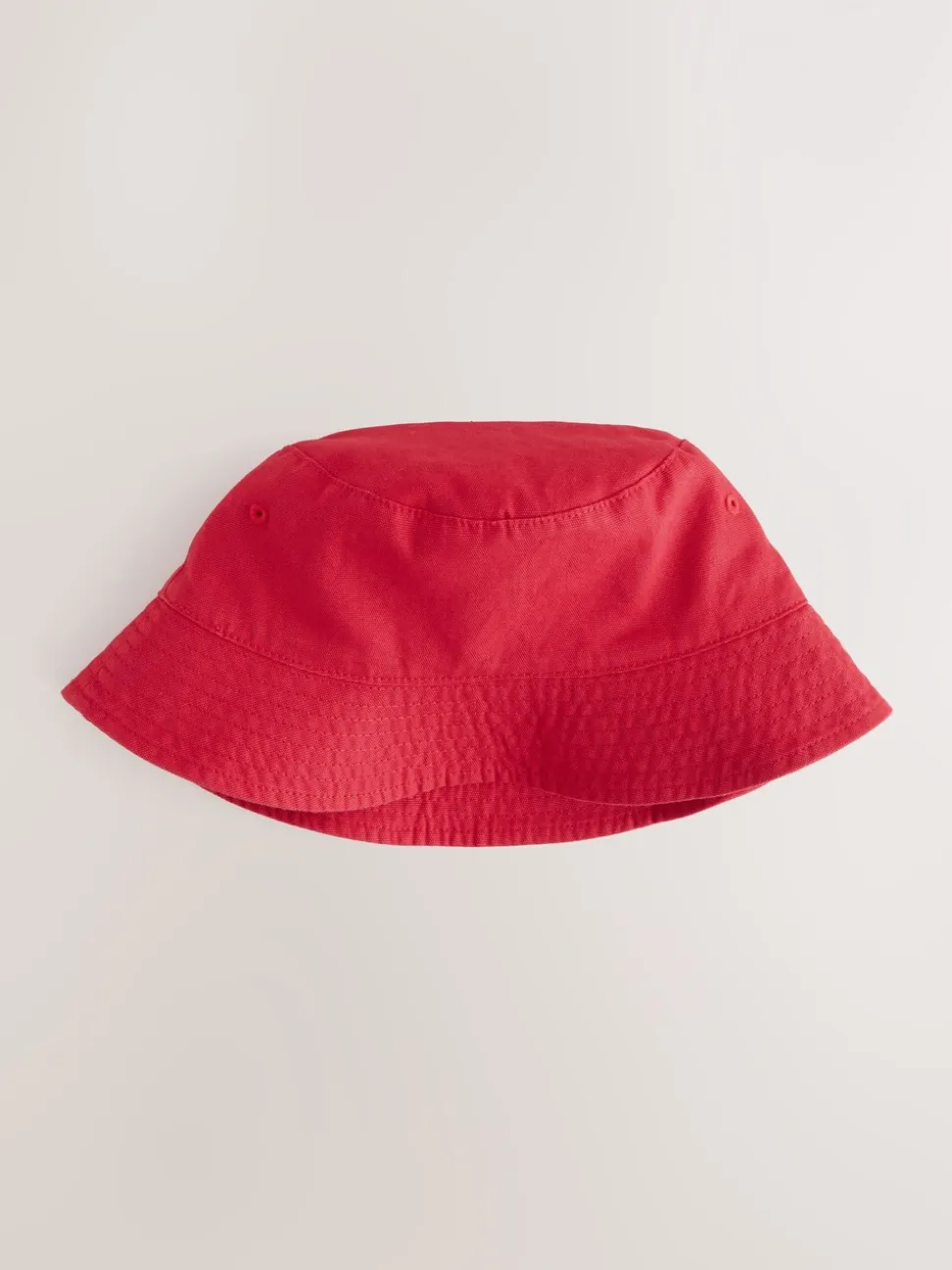 Rouge - 100% coton seau en toile Chapeaux (3mois-16ans)