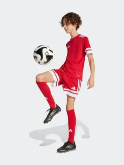 Rouge - adidas Squadra 25 Kids Shorts