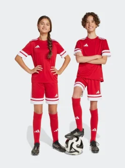 Rouge - adidas Squadra 25 Kids Shorts