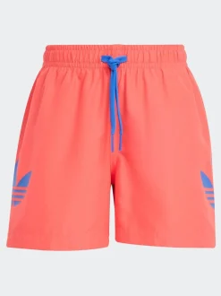 Rouge - adidas Trefoil 3-Rayures Short de bain enfant