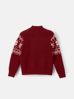 Rouge - Angel & Rocket Pull Oakley Fairisle à col zippé