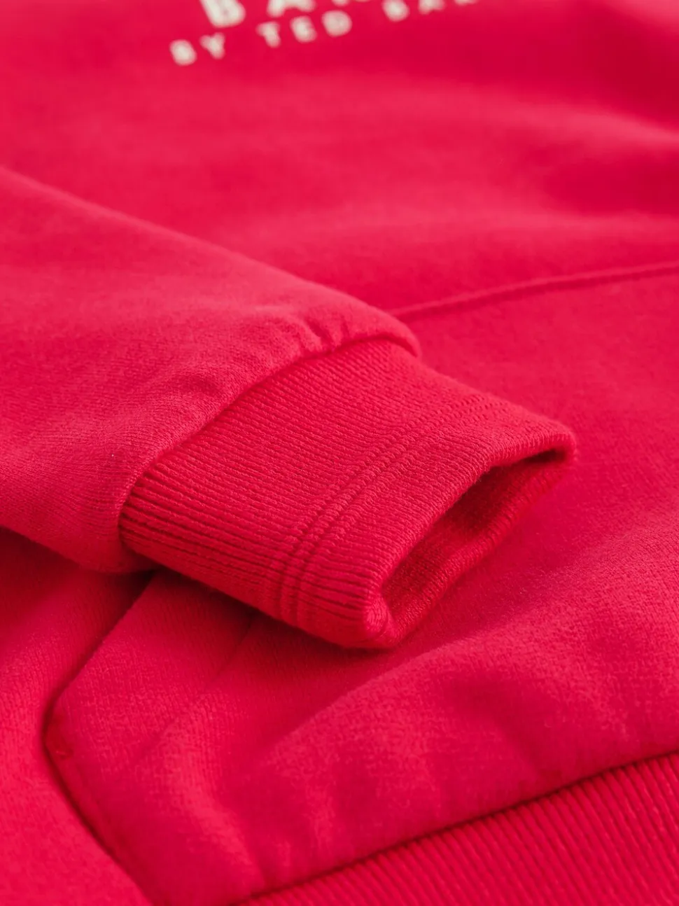 Rouge - Baker by Ted Baker Sweat à capuche Overhead 100% coton