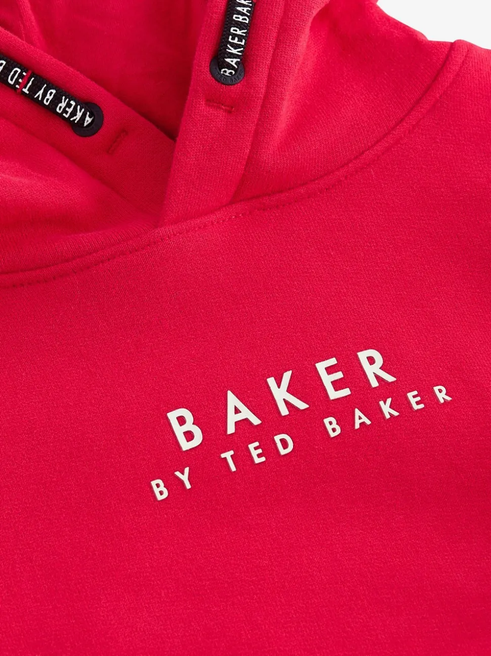 Rouge - Baker by Ted Baker Sweat à capuche Overhead 100% coton