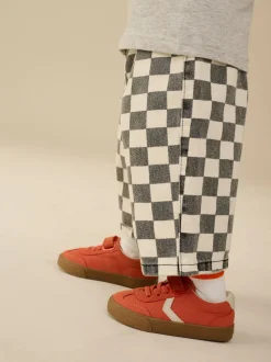 Rouge - Baskets à lacets élastiques à fermeture tactile