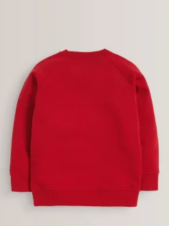 Rouge - Chandail scolaire à col roulé (3-16ans)
