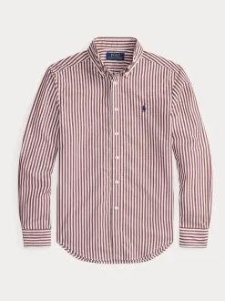 Rouge - Chemise Polo Ralph Lauren garçon rayée
