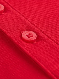 Rouge - Clarks Lot de 2 polos scolaires à manches courtes