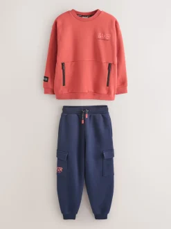 Rouge - Ensemble jogging Baker by Ted Baker sweat et cargo