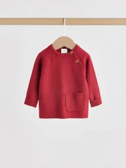 Rouge - Ensemble pull et legging en maille bébé (0 mois-2 ans)