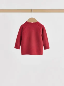 Rouge - Ensemble pull et legging en maille bébé (0 mois-2 ans)