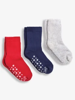 Rouge - Jojo Maman Bébé Paquet de 3chaussettes très épaisses