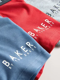 Rouge - Lot de 5 boxers Baker by Ted Baker garçon