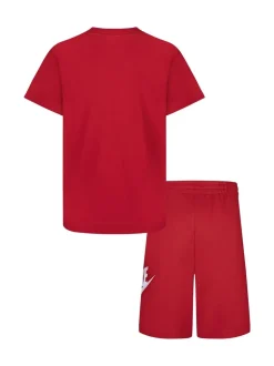 Rouge - Nike ensemble t-shirt et short Little Kids Club