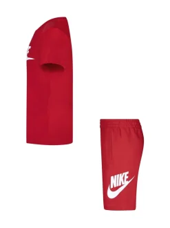 Rouge - Nike ensemble t-shirt et short Little Kids Club
