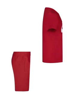 Rouge - Nike ensemble t-shirt et short Little Kids Club