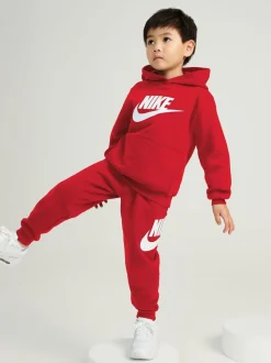 Rouge - Nike survêtement en polaire Little Kids Club