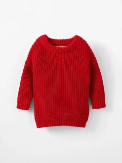 Rouge - Pulls Cotton On Connor à Col rond