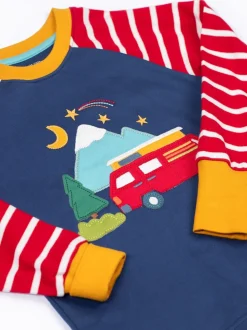 Rouge - Pyjama Frugi Jamie Jim Jams