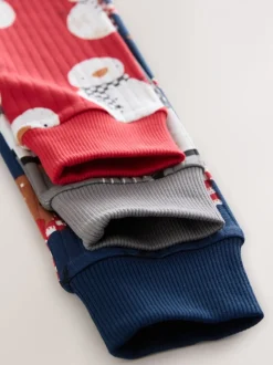 Rouge - Pyjama Snuggle de Noël, lot de 3 (9mois-10ans)