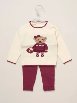 Rouge - Rock-A-Bye Baby Boutique True Knit Cowboy Bear Pull et Pantalons Marron Ensemble