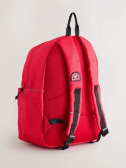 Rouge - Sac à dos Superdry Back to School brodé à logo universitaire