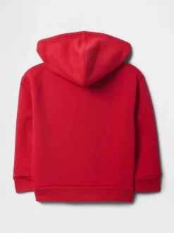 Rouge - Sweat à capuche zippé à logo Gap décontracté (6mois à5ans)