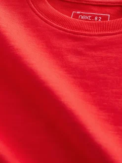 Rouge - T-shirt confortable à manches longues (3-16 ans)