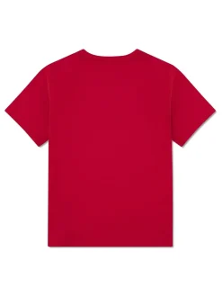 Rouge - T-shirt Lacoste Core à logo