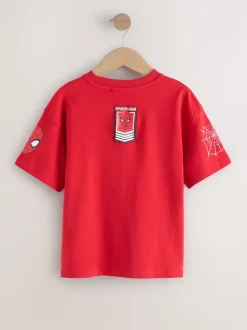 Rouge - T-shirt Spiderman à manches courtes (3-16ans)