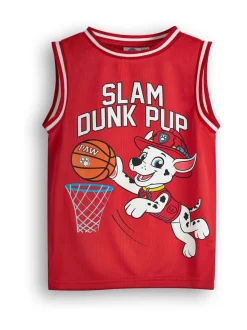 Rouge - Vanilla Underground Paw Patrol Jeu de basket-ball Marshall 2 Pieces pour enfants