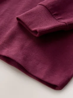 Rouge baie - T-shirt confortable à manches longues (3-16 ans)