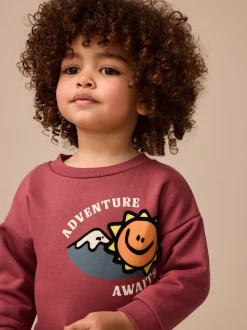 Rouge bordeaux - Ensemble Sweat-shirt et Survêtement utilitaire (3mois-7ans)
