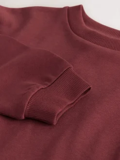 Rouge bordeaux - T-shirt épais décontracté à manches longues (3-16ans)