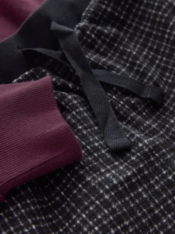 Rouge bordeaux NYC - Pyjama simple en laine polaire (3-16yrs)