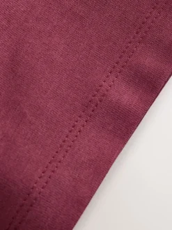 Rouge bordeaux/blanc - T-shirt brodé Manches courtes Stag 4 Pack (3-16ans)