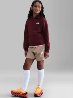 Rouge foncé de l'équipe - Sweat à capuche Nike Club en polaire à enfiler