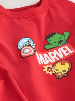 Rouge imprimé dans le dos - Marvel Avengers T-shirt Manches courtes (3-16ans)