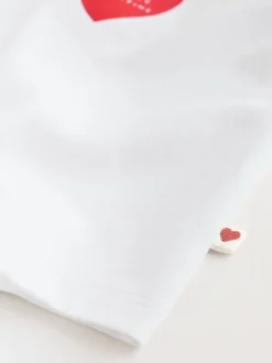 Rouge Little Valentine - Ensemble t-shirt et legging bébé (0mois-2ans)